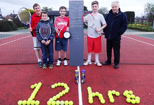 12-hour tennisathon in Wistaston