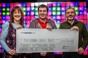 Donna Louise Hospice receives £26,760 cheque from Weston Lights fundraiser