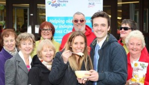 Elderly folk in Nantwich given free porridge by Mornflake