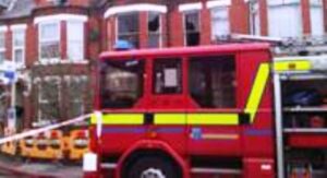 Fire crews tackle chimney blaze in Acton house