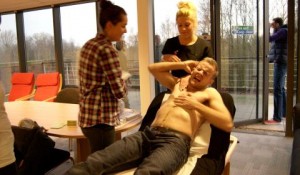 Nantwich cricketer’s chest wax charity stunt for Leighton Hospital