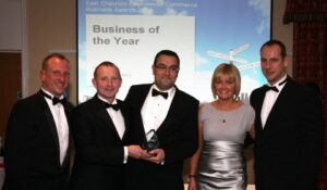 Nantwich Town sponsors County Insurance scoops business award