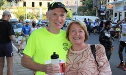 John Lawton, with wife Lynda, just before he went missing in Greece