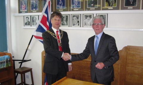 Mayor Making 2012 - Graham Fenton (left) and Arthur Moran