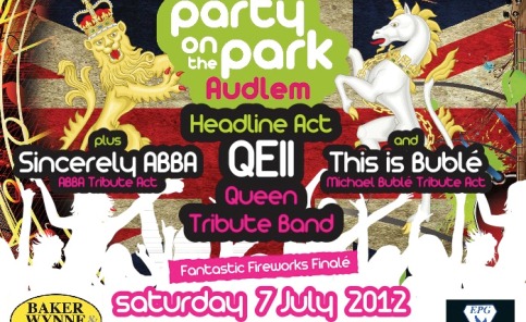 Audlem "Party On The Park" poster