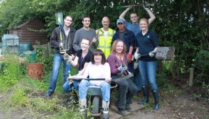 Wulvern Housing staff transform Derby Docks community plot