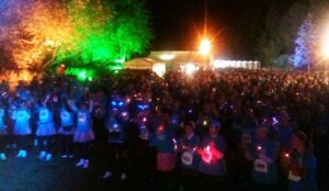 St Luke's Hospice Midnight Walk - starting line