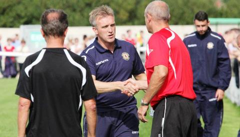 nantwich town v crewe alex, july 2012