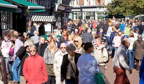 journey - Nantwich Food and Drink Festival crowds