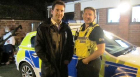 Edward Timpson with PC Amy Fletcher