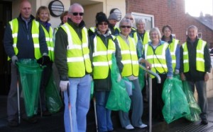 Nantwich Litter Group volunteers fill 22 sacks in just one hour