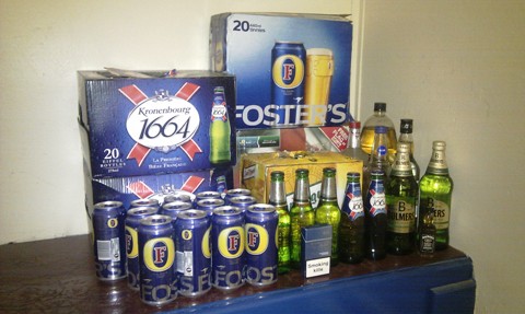 alcohol seized by police in Wistaston