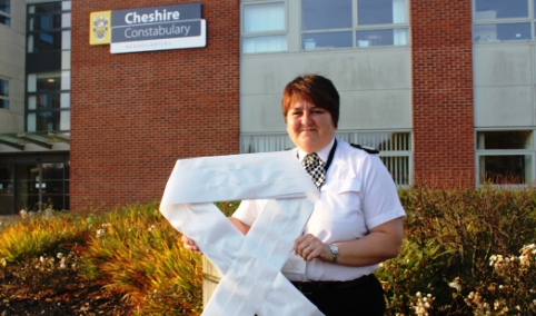 Cheshire Police, white ribbon