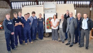 Nantwich students help fix rotary club’s Father Christmas float