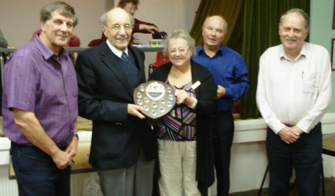 The Hall Stars l-r: John Lomax, Brian Edge, Sheena Sambrook, John White, Alan Brown