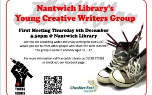 Nantwich Library to launch new “Young Scribes” group