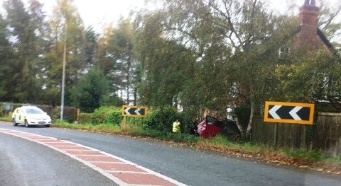 car accident in Acton, Nantwich