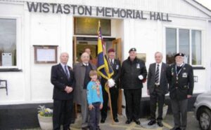 (l-r) John White, Brian Edge, George, Stuart Kay, Bob Cowan, John Moore, Alan Brereton