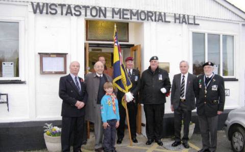 (l-r) John White, Brian Edge, George, Stuart Kay, Bob Cowan, John Moore, Alan Brereton