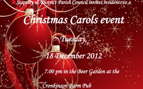 Christmas carols Cronkinson