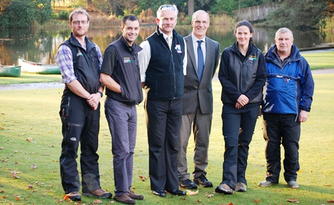 Nigel Vardy with Dan Bean, Richard Hathway, Tim Reeves, Sophie Bennett and Mick Keeling