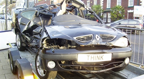 Think car, Cheshire Police drink drive campaign