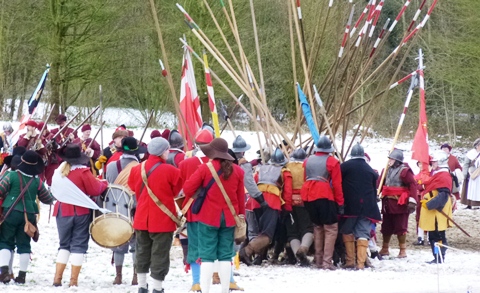 Battle of Nantwich re-enactment at Mill Island