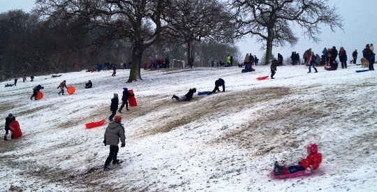 Wistaston's Joey the Swan park offers fun in the snow