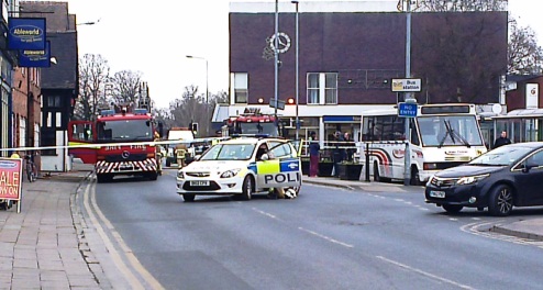 Beam Street closed during Red Cow pub blaze (Darren McDean)