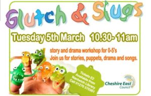 Nantwich Library to stage “Glutch & Slugs” kids’ group