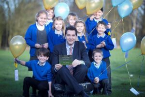 Millfields Primary pupils bury 100-year time capsule at Nantwich school