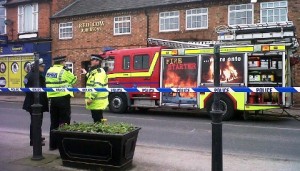 Red Cow pub blaze Nantwich (pic by Claire Faulkner)