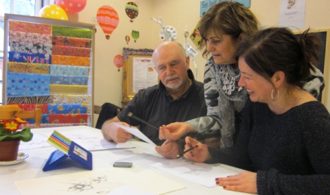 Roger Hinde and Elaine Holt with Zohra Tutty