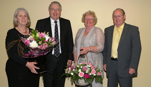 John Broomhall and wife (right) with John Lea and wife (left)