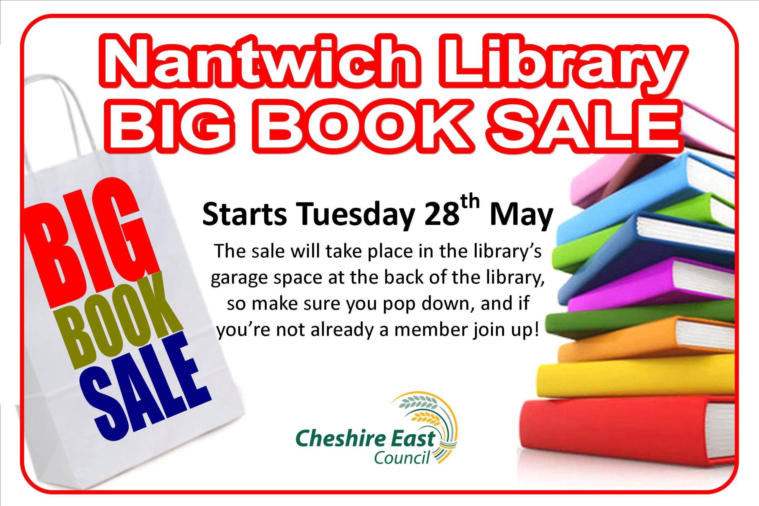 Nantwich Library book sale