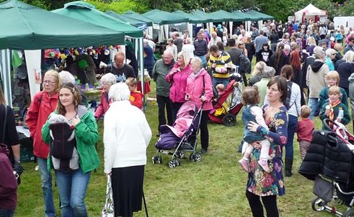 Attendees at the Wistaston Village Fete