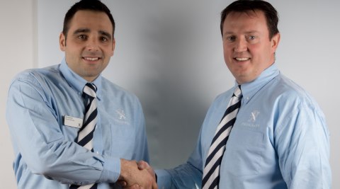 Gateway General Manager Alex Walker (left) and new Service Manager Marc Holmes