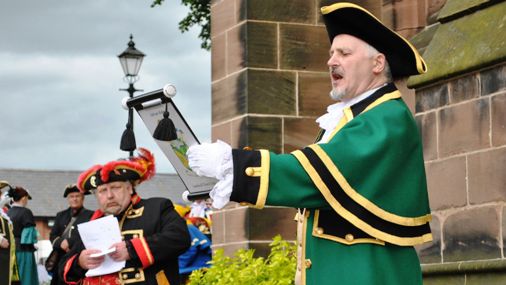 town crier competition in Nantwich