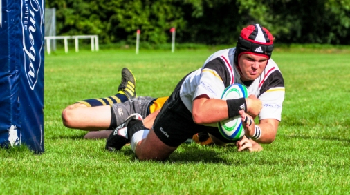 Crewe & Nantwich RUFC player Dave Germain, captain against Leek