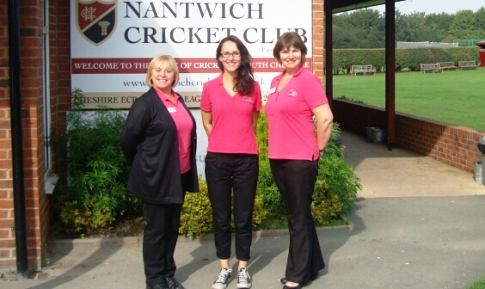 Nantwich Play Group staff at Nantwich cricket club