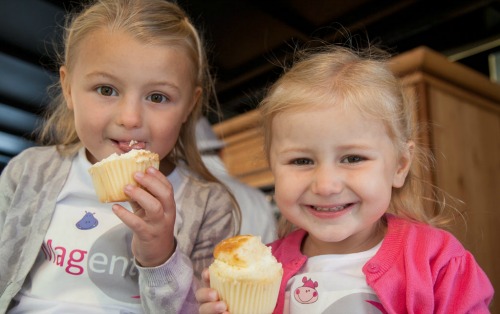 Youngsters enjoying Nantwich Food and Drink Festival