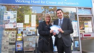 Nantwich MP Edward Timpson backs St Luke’s Hospice campaign