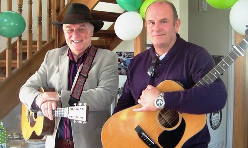 Jim & Holland Musicians at Swanley Bridge coffee morning