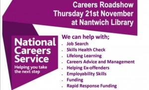 Nantwich Library to host National Careers Service Roadshow