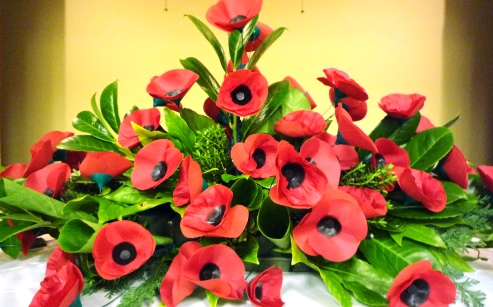 Remembrance Service - poppies (pic by Jonathan White)