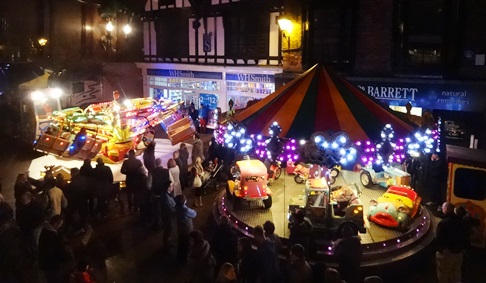 funfair Christmas Lights Nantwich