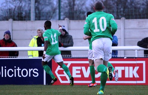 Nantwich Town 4-1 Stafford Rangers. 26.12.13. Evostik Northern Premier League. © Simon J. Newbury Photography