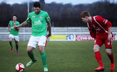 Nantwich Town 4-1 Stafford Rangers. 26.12.13. Evostik Northern Premier League. © Simon J. Newbury Photography