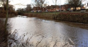 River Weaver levels in Nantwich rise with more rain to come