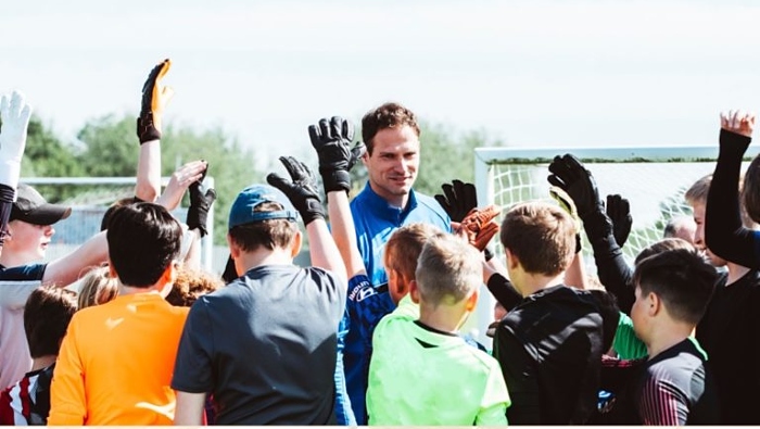 Asmir Begovic goalkeeper academy Nantwich Town